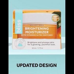 BLISS BRIGHT IDEA Brightening Moisturizer VITAMIN C + TRI-PEPTIDE 1.7floz Beauty